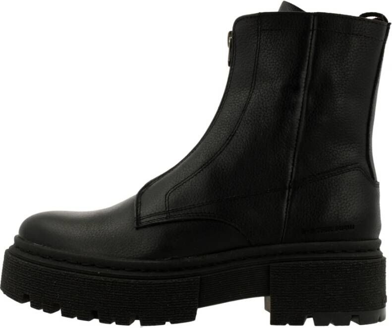 G-Star Stoere Leren Veterboot Zwart Dames