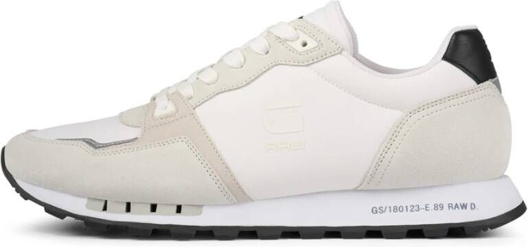 G-Star Track II POP Lage Sneaker van PU Leer en Textiel Beige Heren