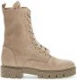 Bruin Tinten 745.4 Veterboots Laarzen Met Veters Dames Taupe - Thumbnail 3