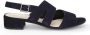 Gabor Atlantik Elegant Middle Heel Sandals Blauw Dames - Thumbnail 3