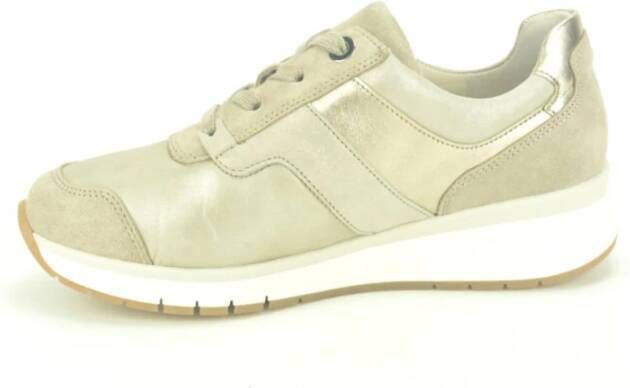 Gabor Beige Goud Runner Stijlvol Tapijt Kleed Beige Dames