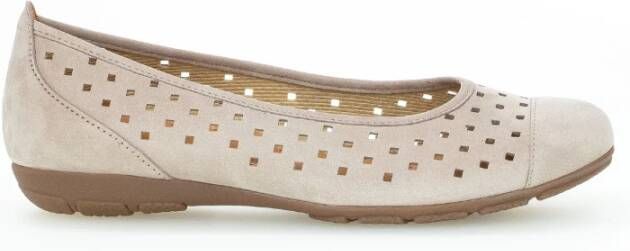 Gabor Beige Instap Zomer Ballerina Schoenen Beige Dames