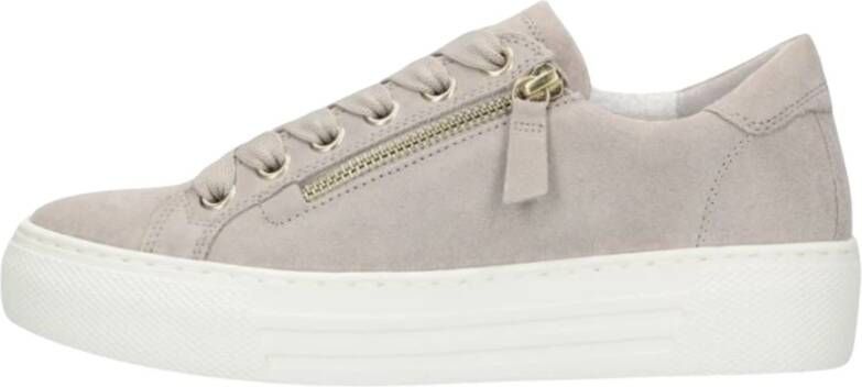 Gabor Beige Lage Sneaker Comfort Collectie Beige Dames