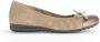 Gabor Beige Leren Ballerina Schoenen Beige Dames - Thumbnail 1