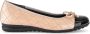 Gabor Beige Leren Ballet Flats Beige Dames - Thumbnail 2