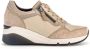 Gabor Beige Leren Basket Sneakers Beige Dames - Thumbnail 1