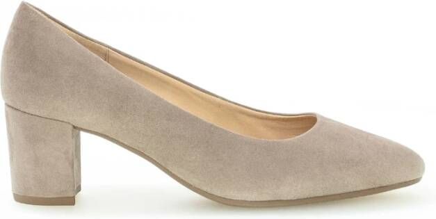 Gabor Beige Leren Pumps Beige Dames