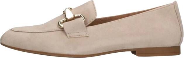 Gabor Beige Loafer 211 met Goud Horsebit Beige Dames