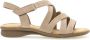 Gabor Beige nubuck leren sandalen Beige Dames - Thumbnail 1