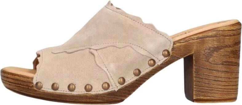 Gabor Beige Sandaal met Luxe Details Beige Dames