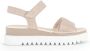 Gabor Beige Sandaal met Velours Leer Beige Dames - Thumbnail 1