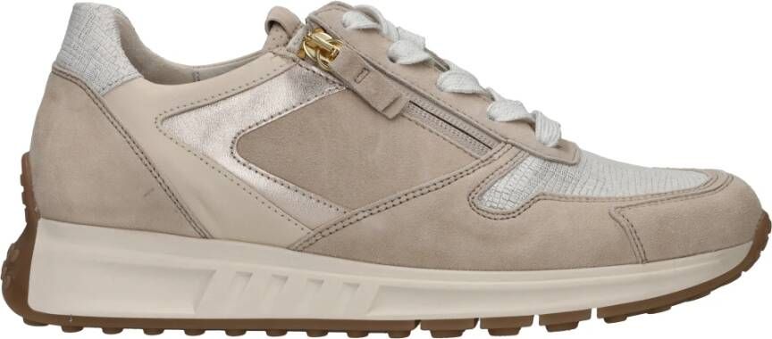 Gabor Beige Sneaker met Speciale Zool Beige Dames