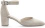 Gabor Beige Suède Pump met Enkelband Beige Dames - Thumbnail 3