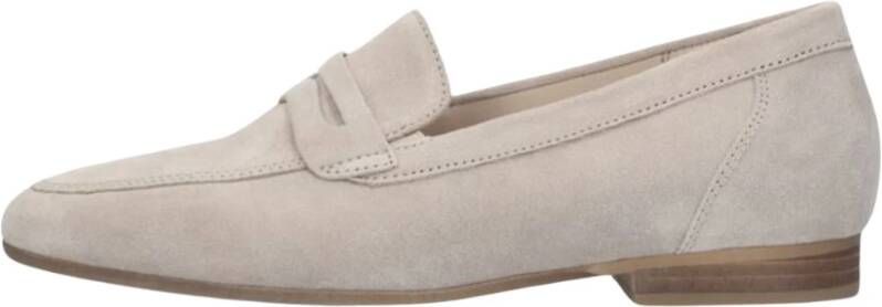 Gabor Beige Suède Loafer Comfort Collectie Beige Dames