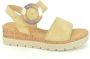 Gabor Beige Suède Sandalen met Velcro Sluiting Beige Dames - Thumbnail 1