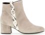 Gabor Beige Velvet Enkellaarzen Best Fitting Beige Dames - Thumbnail 1