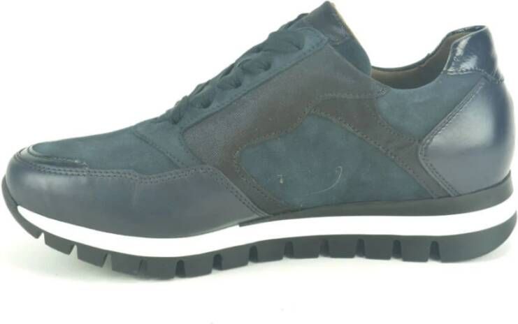 Gabor Blauw Combi Runner N.+Tiret Sneaker Blue Dames