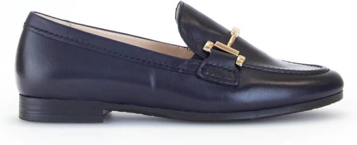 Gabor Blauw Leren Slof Stijlvol Comfort Blue Dames