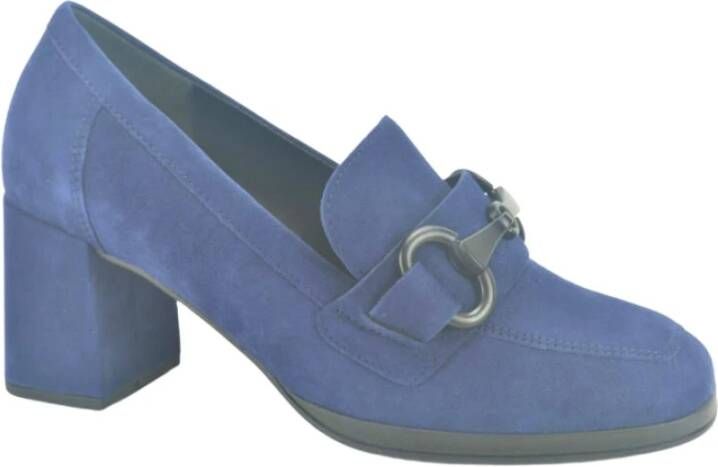 Gabor Blauw Suède College+Gar DH.5cm Pumps Blue Dames