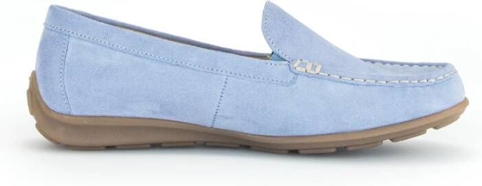 Gabor Blauwe Damesloafer met Optifit Voetbed Blue Dames