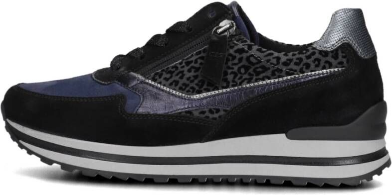 Gabor Blauwe Lage Sneaker 527 Comfort Collectie Blue Dames