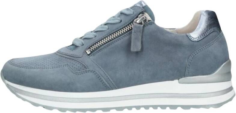 Gabor Blauwe Lage Sneaker Comfort Collectie Blue Dames