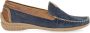 Gabor Blauwe nubuck leren mocassins Blue Dames - Thumbnail 2