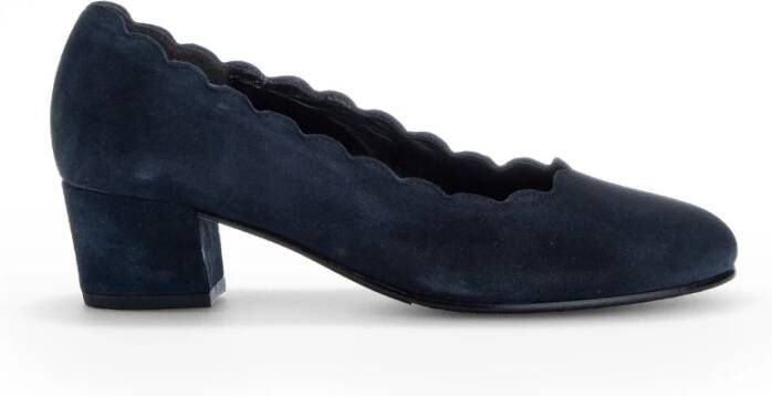 Gabor Blauwe suède leren pumps Blue Dames