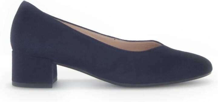 Gabor Blauwe suède leren pumps Blue Dames