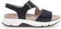 Gabor Blauwe Suède Sandalen Rolling Soft Blue Dames - Thumbnail 3