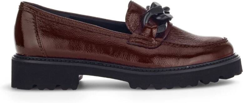 Gabor Bordeaux Patent Loafers Red Dames