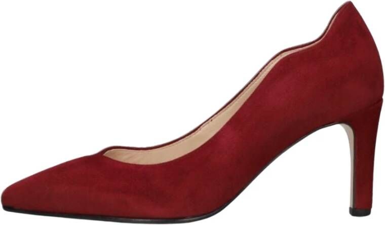 Gabor Bordeaux Rode Pumps met Puntige Neus Red Dames