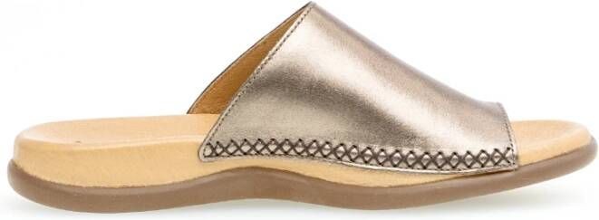 Gabor Bronzen Dames Slides Comfort Collectie Gray Dames