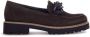 Gabor Bruine Fluwelen Loafers Brown Dames - Thumbnail 1