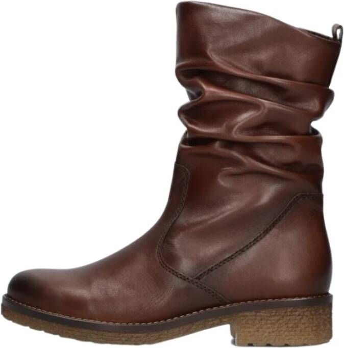 Gabor Bruine Enkellaarsjes Casual Stijl Brown Dames