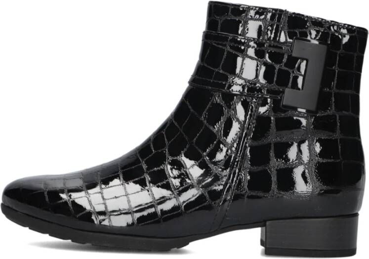 Gabor Bruine enkellaarzen model 712 Black Dames