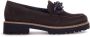 Gabor Bruine Fluwelen Loafers Brown Dames - Thumbnail 3