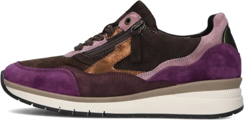 Gabor Bruine Lage Top Stijlvolle Sneakers Multicolor Dames