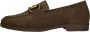 Gabor Bruine Loafers met Gouden Horsebit Detail Brown Dames - Thumbnail 3