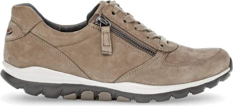 Gabor Bruine Nubuck Functionele Mand Rolling Soft Beige Dames