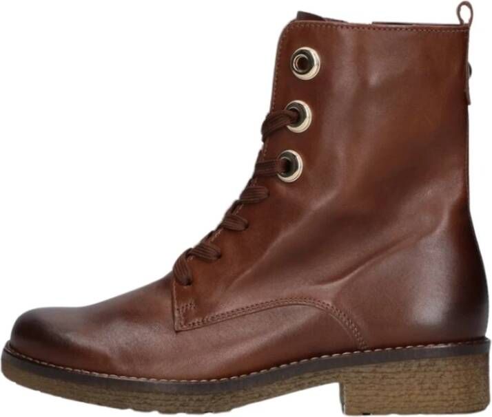 Gabor Bruine Veterboots Comfort Collectie Brown Dames