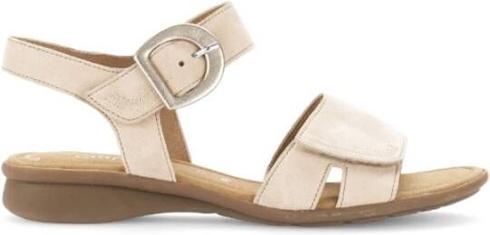 Gabor Bruin Gouden Leren Sandalen Multicolor Dames