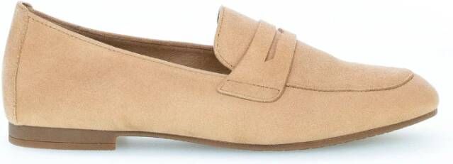 Gabor Caramel Leren Mocassins Beige Dames