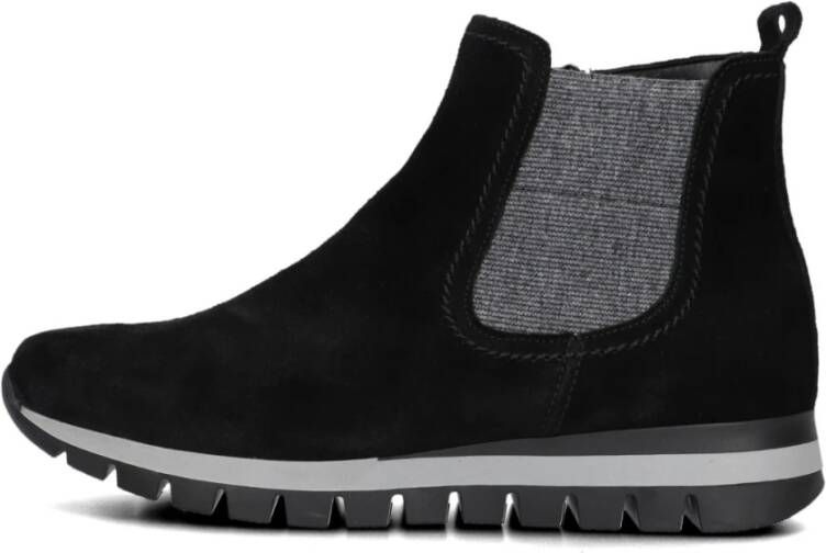 Gabor Chelsea Boot 451 Zwart Suède Black Dames