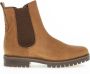 Gabor Cognac Leren Chelsea Boots Brown Dames - Thumbnail 1