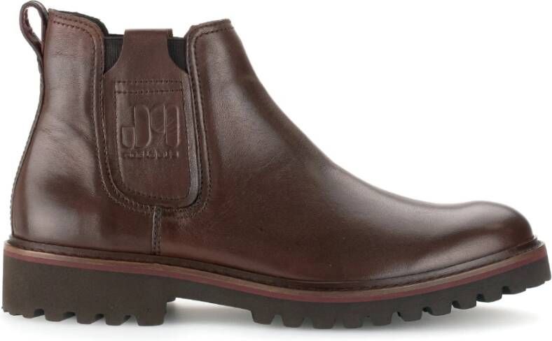 Gabor Cognac Leren Chelsea Boots Brown Dames