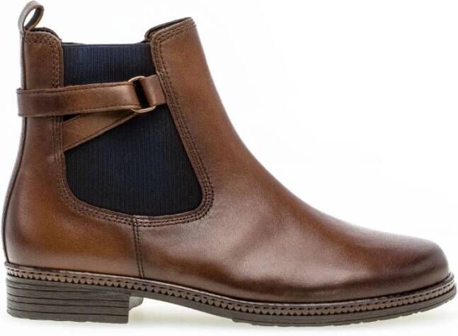 Gabor 54.670.36 Brown G-Wijdte Chelsea boots