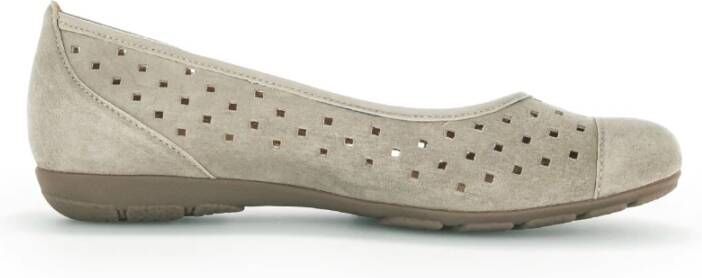 Gabor Comfortabele Ballerina Schoenen Gray Dames