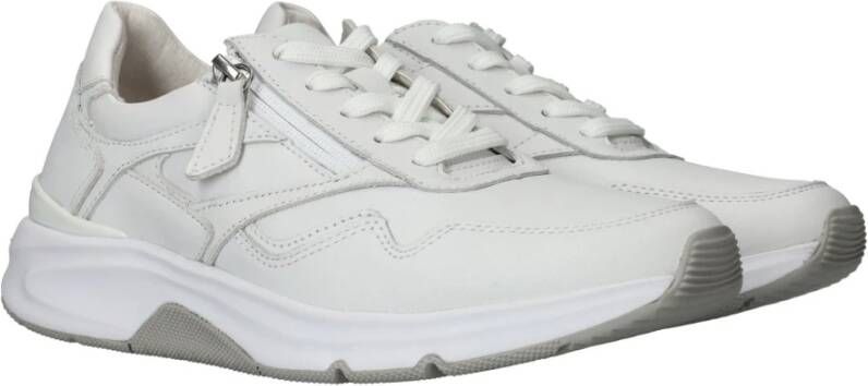 Gabor Comfortabele Rollingsoft sneaker voor dames White Dames