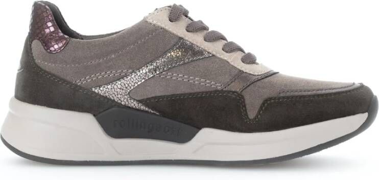 Gabor Comfortabele wandelsneaker Grijs mix Gray Dames